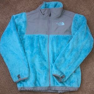 Super warm blue and gray North Face jacket